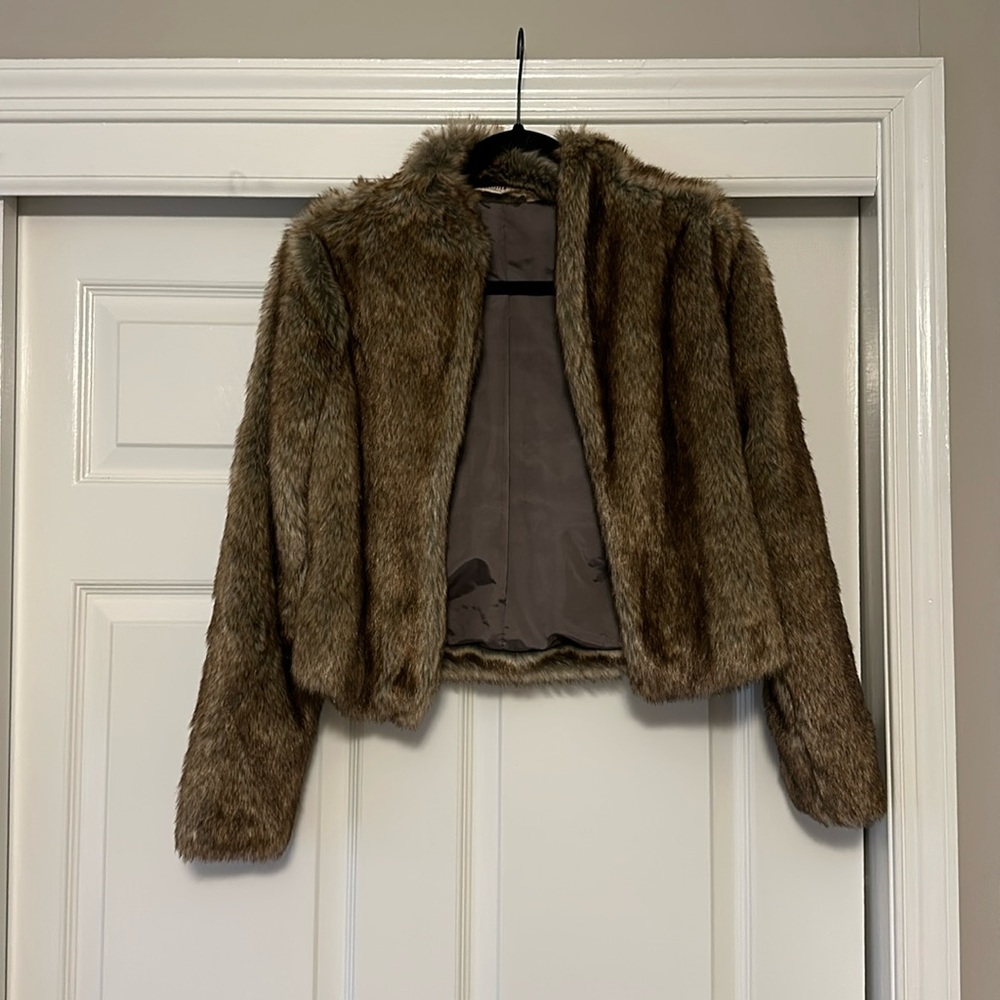 Hollister Faux Fur Jacket